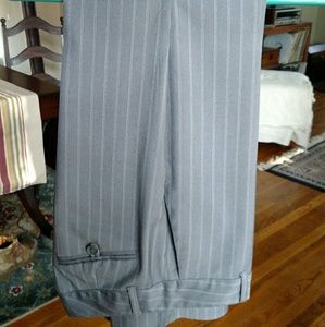 Calvin Klein Women's Gray Pinstripe Pants, Size 0